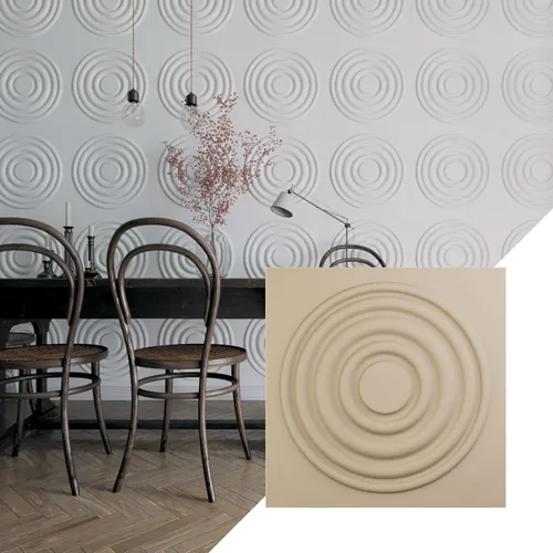 Miniatura 41 de Ekena Millwork WP20X20WDWH 19 5/8 pulgadas de ancho x 19 5/8 pulgadas de alto Wade EnduraWall Decorativo 3D Panel de pared cubre 2.67 pies cuadrados