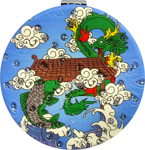Miniatura 13 de Espejo lateral doble Feng Shui Lucky Mirror Dragones dobles