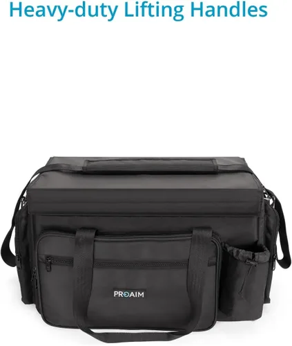 Miniatura 8 de PROAIM Cine - Bolsa de cubo para equipo de cámara, fotógrafo, videógrafos y videógrafos. Sólida y espaciosa, bolsas extraíbles, 4 bolsillos