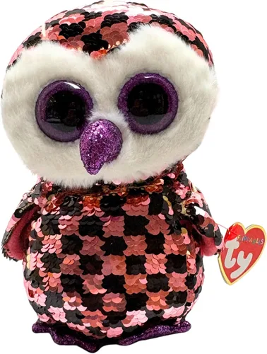 TY Checks Owl Flippable - Regular