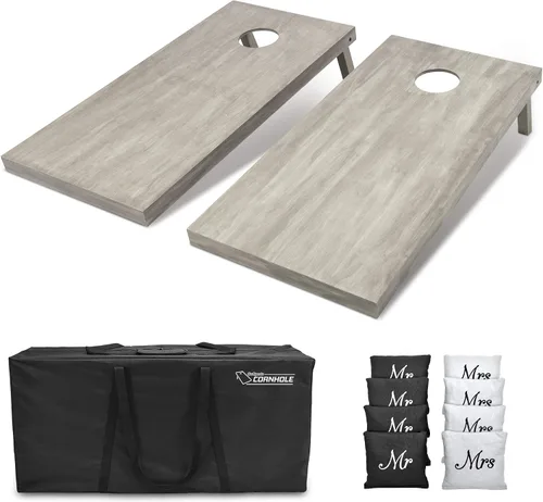 Miniatura 59 de GoSports Juego de tablas de cornhole de madera de tamaño reglamentario de 4 x 2 pies, incluye funda de transporte y bolsas de frijoles