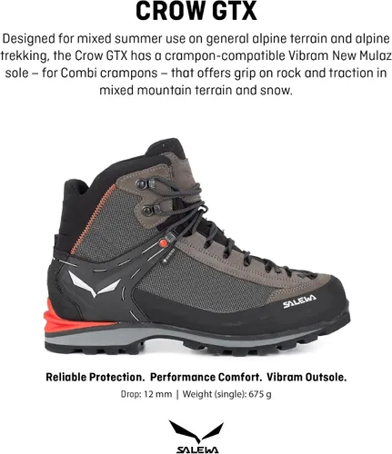 Miniatura 3 de Salewa Crow GTX Botas impermeables Gore-Tex Trail para hombre, para senderismo, escalada y montañismo