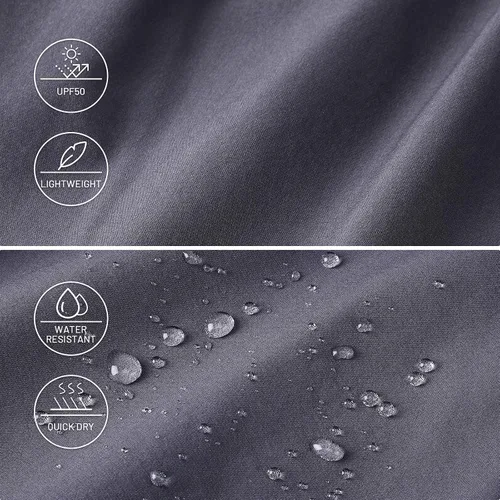 Miniatura 3 de Haimont Pantalones cortos de senderismo de secado rápido para hombre de 5 pulgadas con bolsillos con cremallera, UPF50+ ligeros resistentes al agua