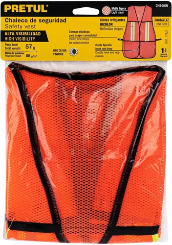 Miniatura 3 de Chaleco de seguridad con tiras reflectantes, naranja