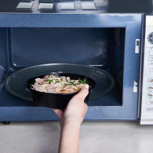 Miniatura 5 de FULING - Envases de almacenamiento de comida para preparar comidas, 50 unidades, 24 onzas, redondos, con tapas, para llevar, caja de plan