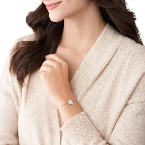 Miniatura 4 de Fossil Pulsera de regalo personalizada grabable de acero inoxidable para mujer