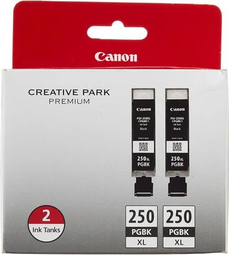 Miniatura 3 de Canon PGI-250/CLI-251 con papel fotográfico, 50 hojas PGI-250XL, color negro, paquete doble compatible con impresoras MG6320, iP7220 y MG5420