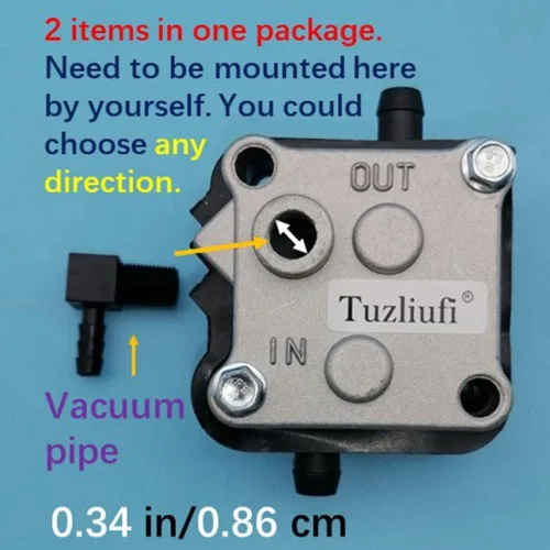 Miniatura 2 de Bomba de combustible compatible con Mercury 14360A16 14360A24 14360A27 14360A41 14360A43 14360A50 14360A66 14360A69 14360A71 14360A71 14360A77 3 143