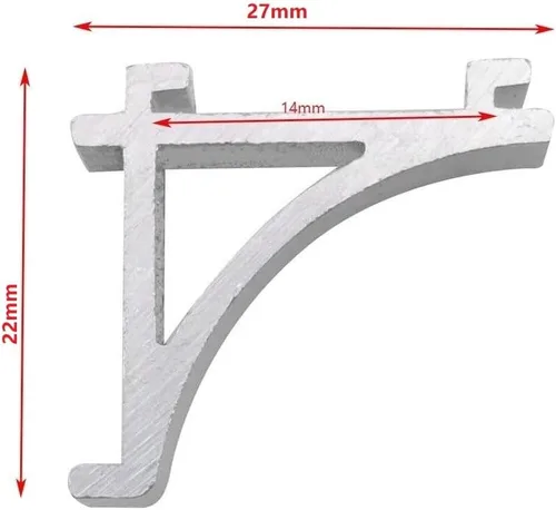 Miniatura 6 de 4 unids congelador estante clip aluminio refrigerador refrigerador refrigerador estante soporte suministros para el hogar