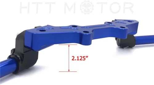 Miniatura 4 de HB-YMT07-A- Nuevo juego de manillar de placa adaptadora de clip compatible con MT-07 FZ-07 2014-2017 azul