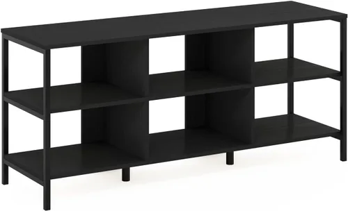 Furinno Clásico Moderno Soporte de TV para Sala de Estar, Centro de Entretenimiento con Estantes Abiertos, para Televisores de hasta 60 Pulgadas,