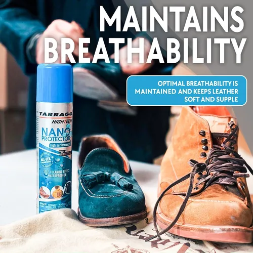 Miniatura 3 de Tarrago Nano Spray protector de zapatos 6.5 onzas Impermeable y repelente de manchas para tenis, gamuza, lona, cuero, tela, nailon, senderismo