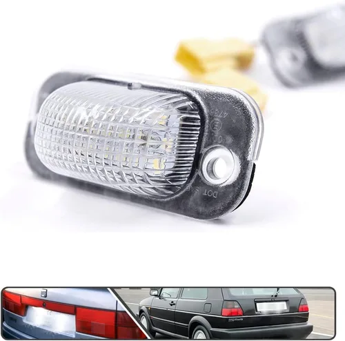 Miniatura 5 de Jetta Golf MK2 - 2 luces LED para matrícula de VW MK2 Golf Jetta II 1983-1992 alimentado por SMD Xenon LED blanco sin errores