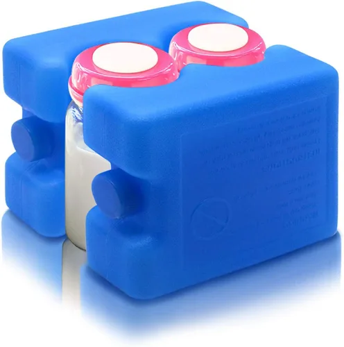 Miniatura 7 de JMEXSUSS Paquetes de hielo reutilizables para almacenamiento de leche materna, bolsa enfriadora, desayuno, almuerzo, biberones (paquete de 2)