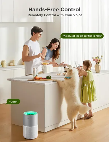 Miniatura 4 de GoveeLife Purificadores de aire para el hogar, purificador de aire inteligente para habitaciones grandes con aplicación y control Alexa, cubre hasta