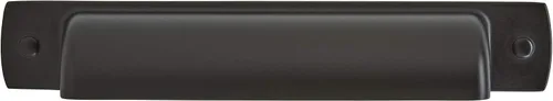 Miniatura 3 de Amerock Mango de taza para gabinete Negro mate 3-3/4 pulgadas (3.780 in) de centro a centro Rochdale paquete de 10 unidades Jaladera