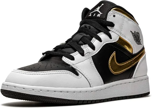 Miniatura 4 de Jordan 1 Mid (caña media) de color naranja ártico blancoantracita-naranja ártico para niños grandes, BlancoMulticolor-Negro, 7 Big Kid