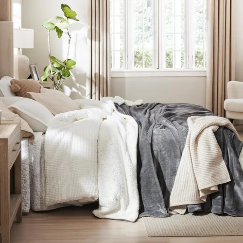 Miniatura 8 de Bedsure GentleSoft - Manta de forro polar Sherpa para sofá, manta de Navidad gruesa y cálida para invierno, manta de felpa suave y esponjosa como