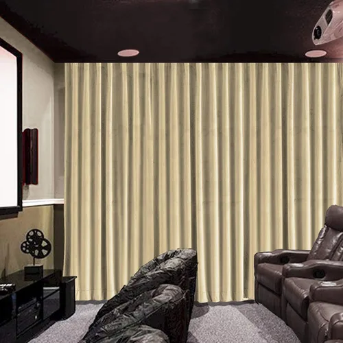 Miniatura 10 de cololeaf Panel de cortinas opacas de terciopelo con forro para cine en casa, cortina de ganchos planos para barra transversal o pista, 100 pulgadas