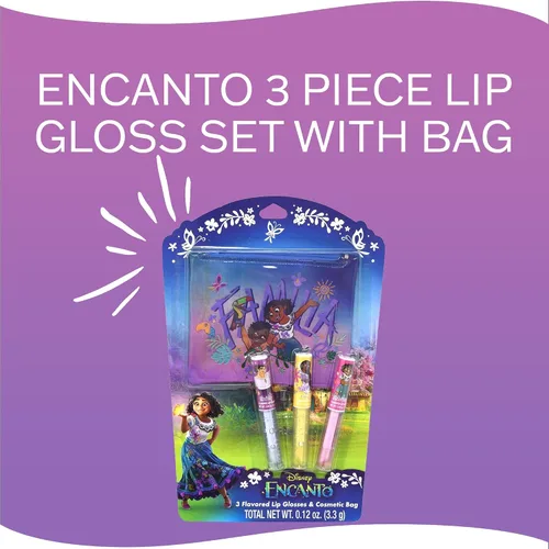 Miniatura 4 de Centric Brands Encanto Diecut - Juego de 3 brillos labiales con bolsa