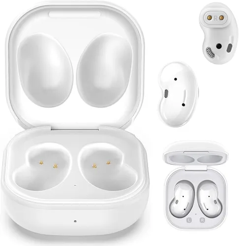 Kissmart - Funda de carga para auriculares Galaxy Buds Live SM-R180 (blanco) | Funda de cargador de repuesto para Samsung Galaxy Buds Live