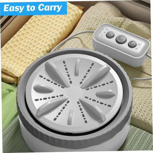 Miniatura 6 de Lavadora portátil con alimentación USB, mini turbina de 3 modos, lavadora de viaje para viajes de negocios, hogar, apartamento, habitaciones
