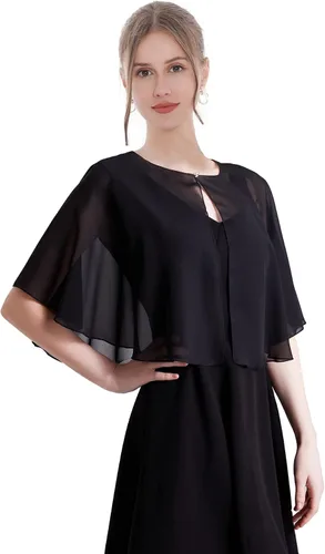 Miniatura 5 de Capelet de gasa para novia, chales suaves y envolturas para vestidos de mujer, accesorios