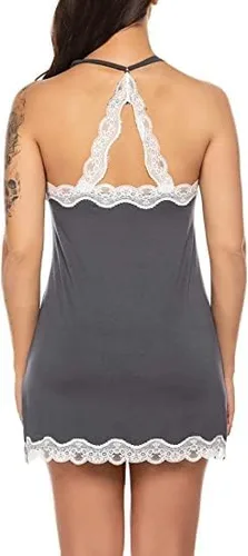 Miniatura 3 de Avidlove Lencería sexy para mujer, ropa de dormir, camisón, babydoll, lencería de algodón