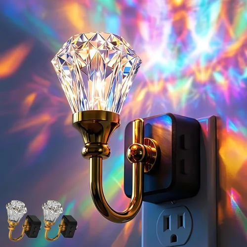 Miniatura 8 de L LOHAS LED - Luces nocturnas enchufables en la pared, temperatura de color ajustable 3000K/4000K/5000K, luz nocturna de burbujas con sensor