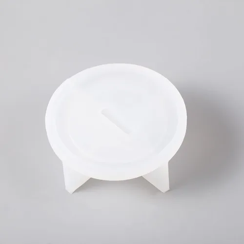 Miniatura 5 de Molde de silicona de tapa de cemento simple Molde cilíndrico de contenedor de vela de hormigón DIY recipiente de vela Herramienta de decoración