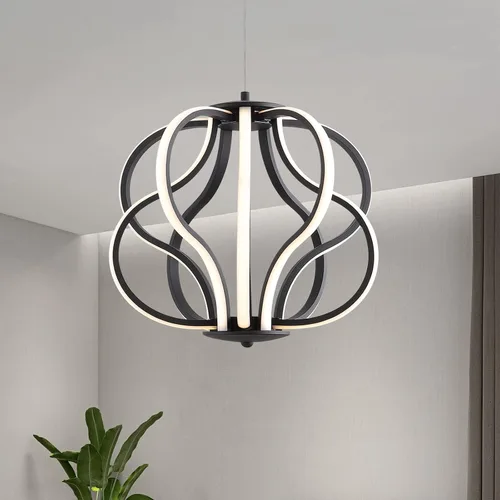 Miniatura 8 de Candelabro LED moderno con diseño acrílico, ajustable, fácil de instalar, adecuado para comedor, sala de estar, dormitorio, cocina y pasillo