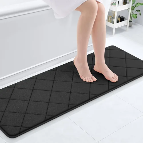 Miniatura 89 de OLANLY Tapete de baño de espuma viscoelástica de 24 x 16 pulgadas, ultra suave y absorbente, lavable a máquina, cómodo tapete de baño para suelo