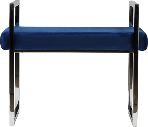Miniatura 5 de Cortesi Home Anna Bench Ottoman, 24 pulgadas, azul