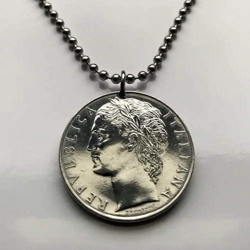 Miniatura 3 de 1978 Italia 100 Lire moneda colgante laureado Roma Milán Venecia Florencia Turín Napoli Bolonia Verona Génova Módena Pisa Siena Módica Perugia