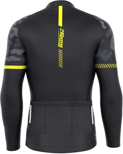 Miniatura 2 de 21Grams Cycling Jersey Mens Mountain Bike Bicycling Mens Cycling Jerseys Biking Long Sleeve Tshirts Shirts for Men Cycling