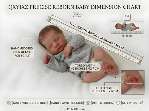Miniatura 5 de Muñecas de bebé Reborn de 19 pulgadas y 19.3 in, muñeca realista de silicona Reborn – Lavable de cuerpo completo de aspecto realista muñecas