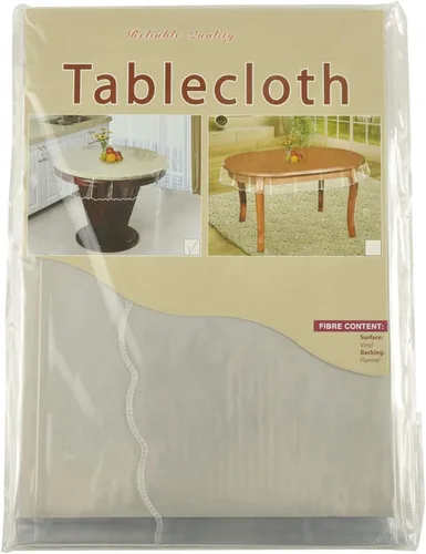 Miniatura 7 de MeritMode Mantel de Vinilo Ovalado Transparente, Mantel Transparente Cubierta Transparente Impermeable Protector de Mesa Ovalado Diseño de Borde