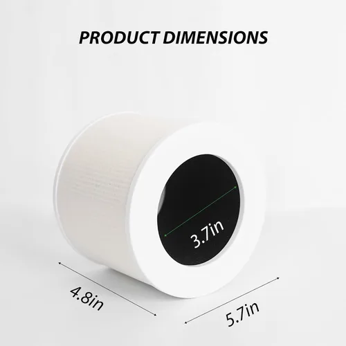 Miniatura 3 de Filtro de repuesto Core Mini-P para purificador de aire LEVOIT Core Mini, carbón activado de alta eficiencia, HEPA 3 en 1, parte Core Mini-RF, 2