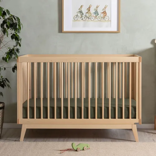 dadada Baby Soho - Cuna convertible de madera 3 en 1 para cama infantil, fabricada en Italia, certificado GREENGUARD Gold, acabado seguro para
