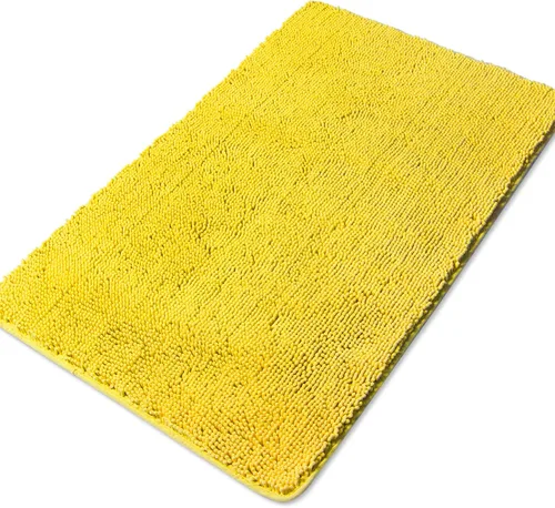 Miniatura 45 de Yeaban Alfombra de pasillo de baño de 24 x 72 pulgadas, antideslizante, alfombra de baño larga de felpilla gruesa, absorbente y lavable, alfombra