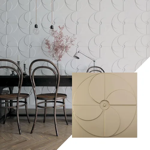 Miniatura 30 de Ekena Millwork Molino de viento EnduraWall decorativo 3D de 19 5/8 pulgadas de ancho x 19 5/8 pulgadas de alto, cobre envejecido