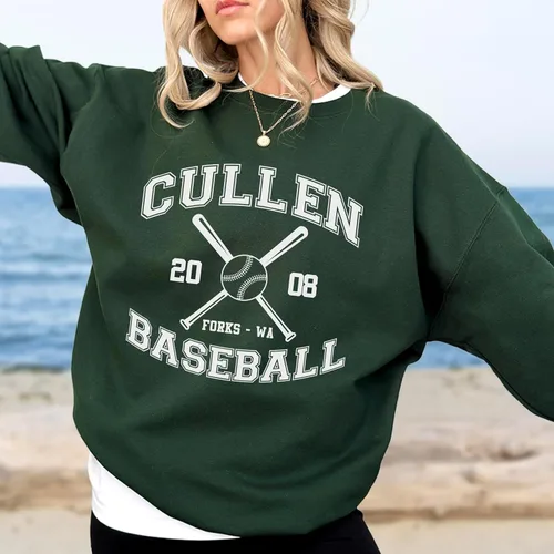 Miniatura 4 de Cullen Baseball Forks WA Shirts Sudaderas de béisbol sudaderas con capucha para mujeres y hombres, camisetas deportivas de equipo, horquillas