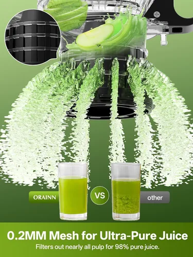 Miniatura 4 de Juicer Machines with 5.8" Large Feed Chute, 450W Cold Press Juicer for Whole Vegetables and Fruits, Slow Masticating Juicer Easy to Clean Juice