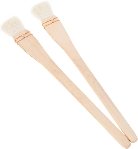 Miniatura 8 de EXCEART 2pcs Filbert Pinceles de Pintura Cepillos Liner para Pintura Arte Herramientas de Pintura