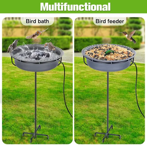 Miniatura 4 de Saillong Baños para pájaros para exteriores, comedero de agua para colibríes, para jardín, patio, césped, ideal para atraer pájaros