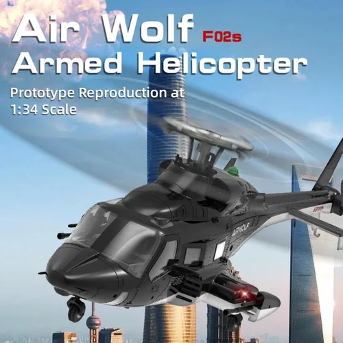 Miniatura 3 de Helicóptero RC avanzado para pilotos experimentados, helicóptero RC YU Xiang F02S con estabilización de vuelo asistida, helicóptero Hobby sin