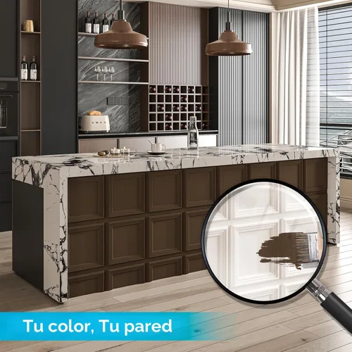 Miniatura 6 de Art3d Paquete de 33 paneles de pared decorativos con textura 3D para decoración de interiores, paneles de pared decorativos de PVC impermeables