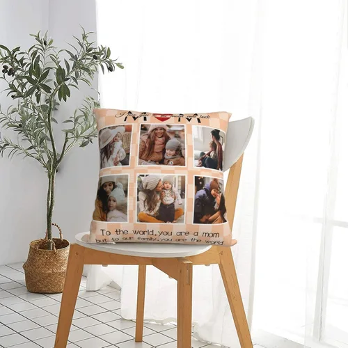 Miniatura 5 de Regalos para mamá - Funda de almohada personalizada con fotos, funda de almohada personalizada con foto para mamá, funda de almohada personalizada