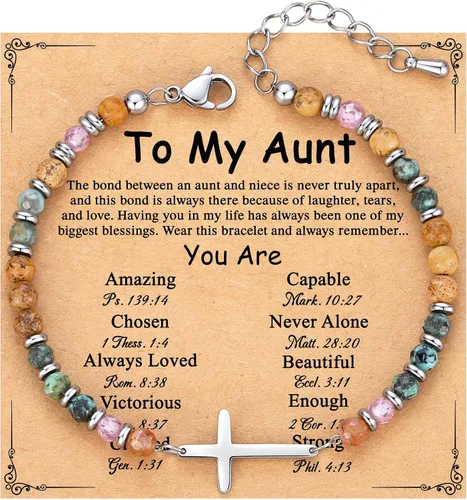 Miniatura 27 de TONY & SANDY Pulsera de cruz cristiana para mujer, regalo de San Valentín para ella, regalo de confirmación de bautismo, Pascua, regalo único