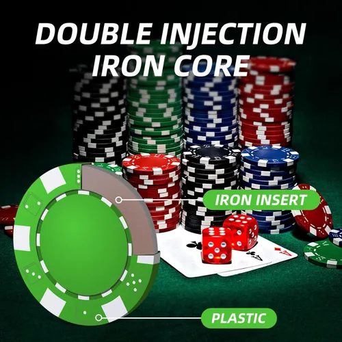 Miniatura 2 de Juego de fichas de póquer - 200 fichas de póquer con estuche de aluminio, fichas de 0.41 oz para Texas Holdem Blackjack